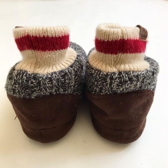 Roots kids knit cabin sock slippers GUC - small tear size 11-12 toddler - Picture 8 of 10